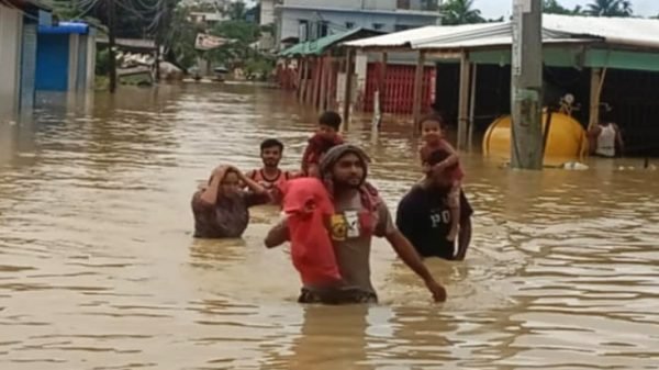 খাগড়াছড়িতে টানা বর্ষণে নিম্নাঞ্চল প্লাবিত, পাহাড় ধসে আহত-১