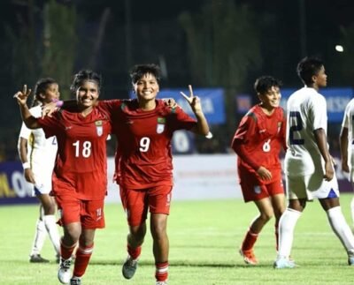 পূজার জোড়া গোলে শ্রীলঙ্কাকে আবারও উড়িয়ে দিয়েছে বাংলাদেশ