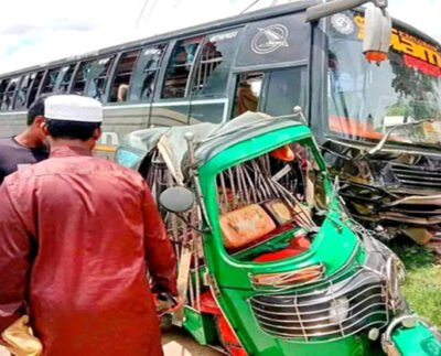 শেরপুরে বাস- সিএনজি সংঘর্ষে শিশু নিহত, আহত ৫