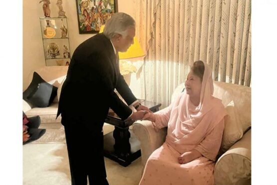 খালেদা জিয়ার বাসায় পাকিস্তানের উপপ্রধানমন্ত্রী