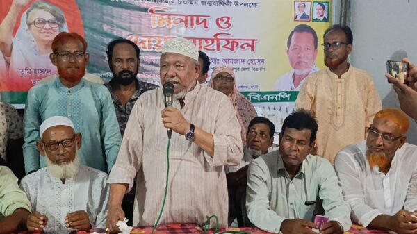 বেগম খালেদা জিয়ার জন্মদিনে গাংনীতে মিলাদ মাহফিল অনুষ্ঠিত