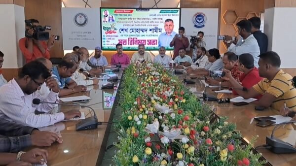 ব্রাহ্মণবাড়িয়া প্রেস ক্লাবে শেখ মোহাম্মদ শামীমের মতবিনিময় সভা