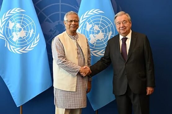 জাতিসংঘ মহাসচিবের সঙ্গে প্রধান উপদেষ্টার সাক্ষাৎ