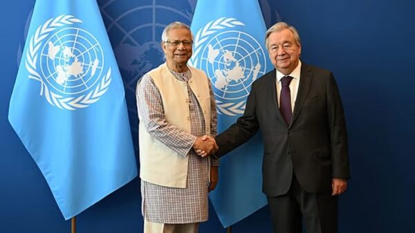 জাতিসংঘ মহাসচিবের সঙ্গে প্রধান উপদেষ্টার সাক্ষাৎ