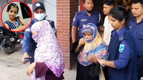 শরীয়তপুরে আলোচিত তাইয়েবা হত্যার ঘটনায় চাচিসহ গ্রেপ্তার ৩