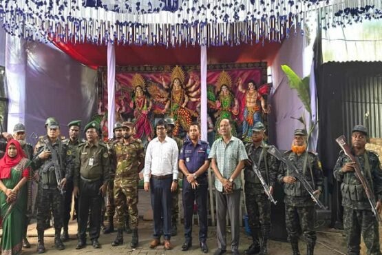 মির্জাপুরে ২৫৭টি মন্ডপে ষষ্ঠীপূজার মধ্যদিয়ে দুর্গাপূজাশুরু- ইউএন‘র পরিদর্শন