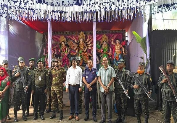 মির্জাপুরে ২৫৭টি মন্ডপে ষষ্ঠীপূজার মধ্যদিয়ে দুর্গাপূজাশুরু- ইউএন‘র পরিদর্শন