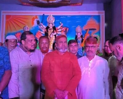 টাঙ্গাইলে বিভিন্ন পূজামণ্ডপ পরিদর্শন সাবেক সংসদ সদস্য আবুল কালাম আজাদ