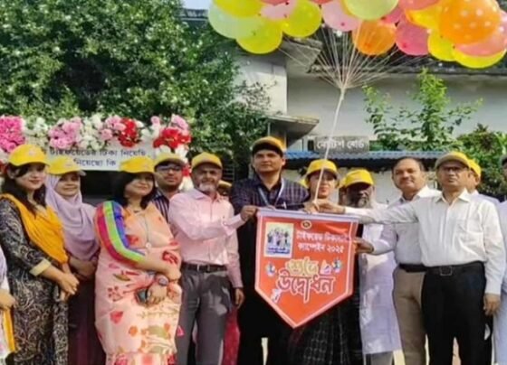 ঠাকুরগাঁওয়ে টাইফয়েড টিকাদান কর্মসূচির উদ্বোধন