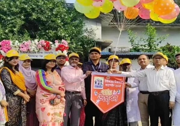 ঠাকুরগাঁওয়ে টাইফয়েড টিকাদান কর্মসূচির উদ্বোধন