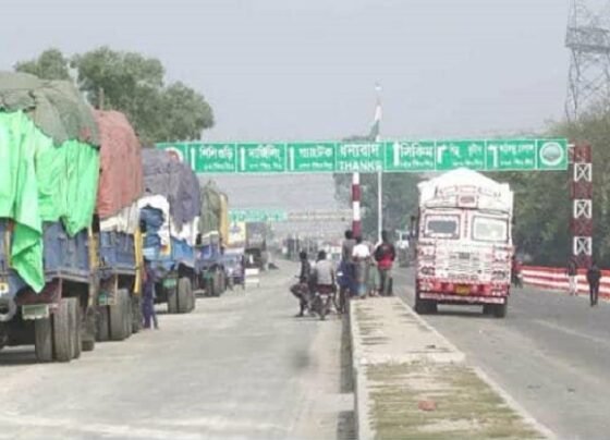 পঞ্চগড়ে বাংলাবান্ধা স্থল বন্দর দিয়ে নেপালে পাঠানো হলো আলু