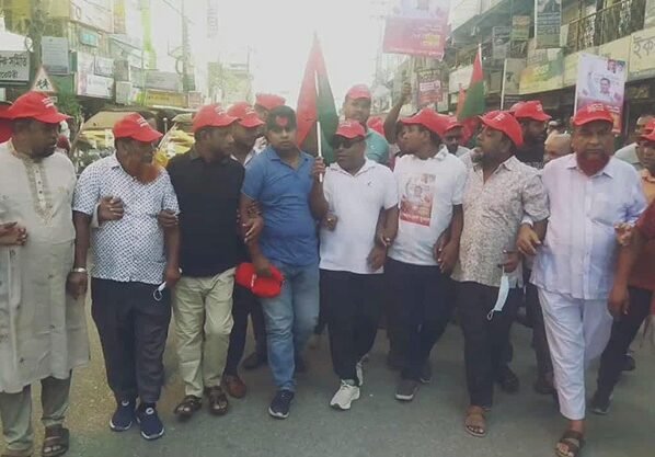 যুবদলের প্রতিষ্ঠাবার্ষিকীতে ব্রাহ্মণবাড়িয়ায় বর্ণাঢ্য মিছিল