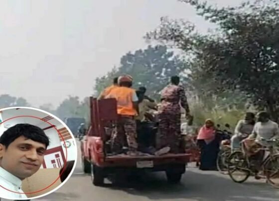 রাণীশংকৈলে সড়ক দুর্ঘটনায় সমাজসেবা কর্মী মৃত্যু, আহত ১