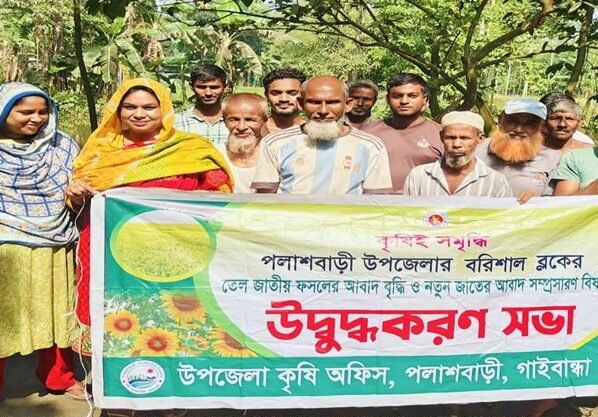 পলাশবাড়ীতে তেল ফসলের আবাদ বৃদ্ধির উদ্ধুদ্ধকরণ সভা অনুষ্ঠিত