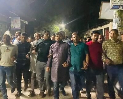 আ.লীগের ডাকা লকডাউনের প্রতিবাদে শেরপুরে শ্রমিকদলের বিক্ষোভ মিছিল