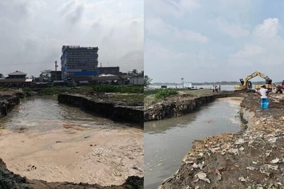 গলাচিপা পৌরশহরে রতনদী খাল খনন-স্বপ্নের জলধারা ফিরিয়ে আনতে জোরদার কাজ চলছে