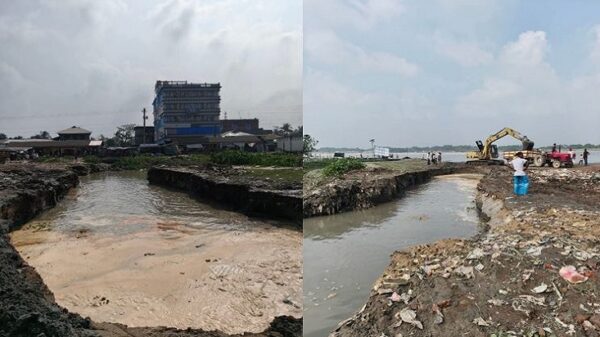 গলাচিপা পৌরশহরে রতনদী খাল খনন-স্বপ্নের জলধারা ফিরিয়ে আনতে জোরদার কাজ চলছে