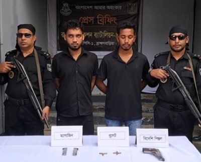 ব্রাহ্মণবাড়িয়ায় ডাবল মার্ডারের ঘটনায় রিফাত ও তার সহযোগী অস্ত্রসহ গ্রেফতার