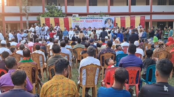 বেগম খালেদা জিয়ার রোগমুক্তি কামনায় নবীনগরে দোয়া মাহফিল