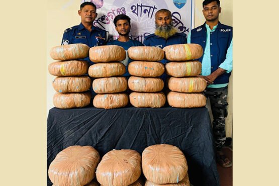 আশুগঞ্জে পুলিশের অভিযানে ৭০ কেজি গাঁজাসহ একজন গ্রেফতার