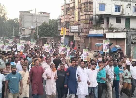 মেহেরপুর-২ আসনের মনোনয়ন বাতিলের দাবিতে বিএনপির বিক্ষোভ