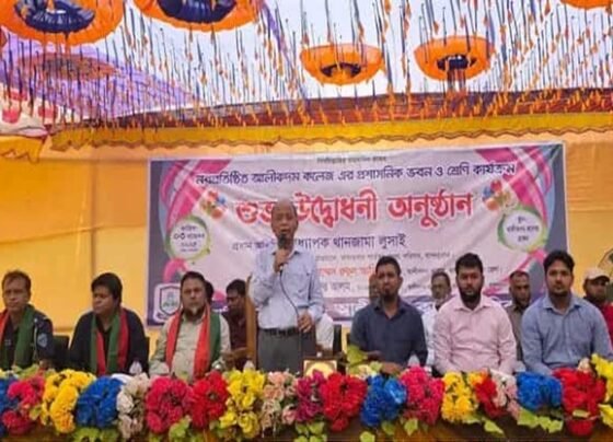 আলীকদম সরকারি কলেজের প্রশাসনিক ভবনের উদ্বোধন