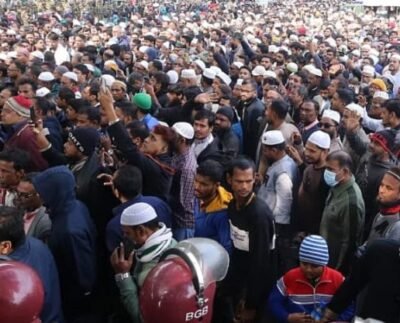 খালেদা জিয়ার অন্তিম যাত্রায় সংসদ ভবন এলাকা জনসমুদ্র