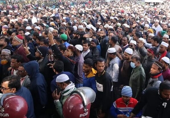 খালেদা জিয়ার অন্তিম যাত্রায় সংসদ ভবন এলাকা জনসমুদ্র