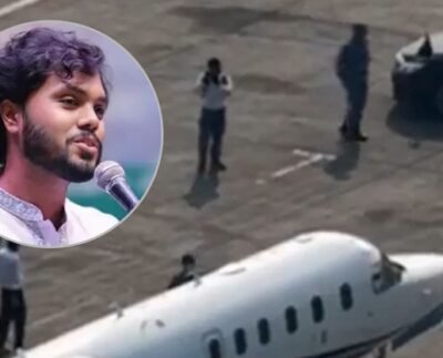 হাদিকে নিয়ে সিঙ্গাপুরের উদ্দেশে ঢাকা ছাড়ল এয়ার অ্যাম্বুলেন্স