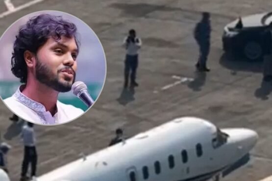 হাদিকে নিয়ে সিঙ্গাপুরের উদ্দেশে ঢাকা ছাড়ল এয়ার অ্যাম্বুলেন্স