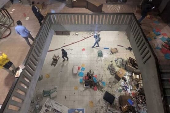 রাজধানীর ছায়ানট ভবনে হামলা, ভাঙচুর ও অগ্নিসংযোগ