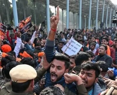 নয়াদিল্লি, কলকাতা, আগরতলায় বাংলাদেশ হাইকমিশনের সামনে বিক্ষোভ