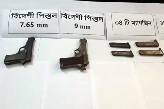 ঠাকুরগাঁওয়ে কবরস্থান থেকে তাজা গুলিসহ ২টি বিদেশী আগ্নেয়াস্ত্র উদ্ধার