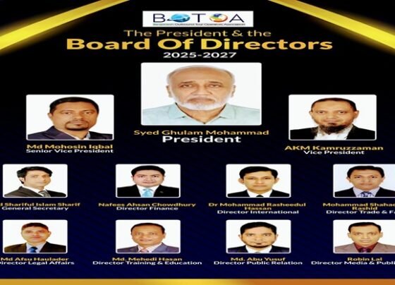 বোটোয়া’র সভাপতি সৈয়দ গোলাম মোহাম্মদ, সাধারণ সম্পাদক শরিফুল ইসলাম শরিফ