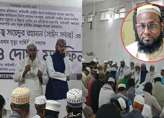 সমাজসেবক সায়েদুর রহমানের প্রথম মৃত্যুবার্ষিকী পালিত
