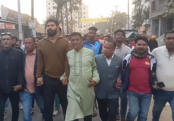 কবির আহমেদ ভূইয়ার পক্ষে বাদশা জুয়েলের নেতৃত্বে কসবায় তারেক রহমানের স্বদেশ প্রত্যাবর্তন উপলক্ষে আনন্দ মিছিল
