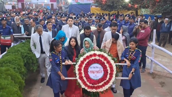 ব্রাহ্মণবাড়িয়ায় যথাযোগ্য মর্যাদায় পালিত হচ্ছে মহান বিজয় দিবস