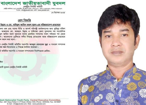 যুবদল থেকে বহিষ্কারাদেশ প্রত্যাহার, স্বপদে ফিরলেন তরুন নেতা সুমন মন্ডল