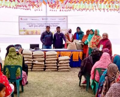 ঠাকুরগাঁওয়ে জিংক ধানের সম্প্রসারণে অগ্রণী কৃষকদের প্রশিক্ষণ ও বীজ বিতরণ