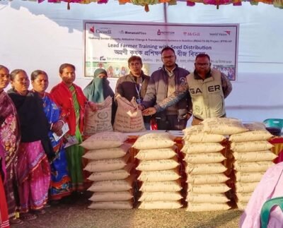ঠাকুরগাঁওয়ে ৮৫জন ‍কৃষকের মাঝে বিনামূল্যে জিংক ধানের বীজ বিতরণ