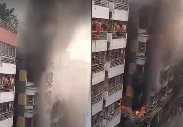 রাজধানীতে বহুতল ভবনে অগ্নিকাণ্ড; নিহত ৩ জন, আহত ১৩