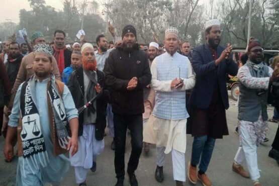 জামায়াতে ইসলামীর সমাবেশ সফল করতে দেবীগঞ্জ শুভেচ্ছা মিছিল