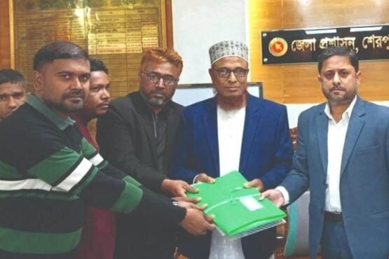 অবশেষে মনোনয়নপত্র জমা দিলেন শেরপুর-২ আসনের সেই আলোচিত প্রার্থী আব্দুল্লাহ বাদশা