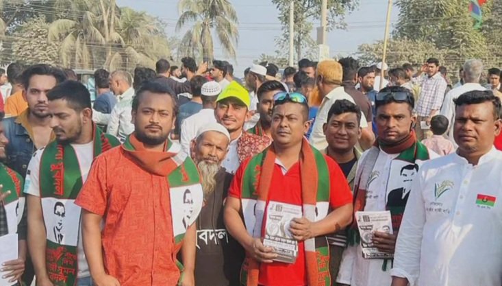 ব্রাহ্মণবাড়িয়ার সুহিলপুরে শ্যামলের পক্ষে গণমিছিল