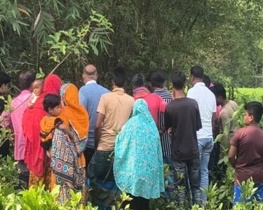 মেহেরপুর সদর উপজেলার রাজনগর গ্রাম থেকে অজ্ঞাত এক ব্যক্তির অর্ধগলিত মরদেহ উদ্ধার করেছে পুলিশ। বৃহস্পতিবার (২৬ মার্চ) বেলা সাড়ে ১২টার দিকে মেহেরপুর-চুয়াডাঙ্গা প্রধান সড়কের রাজনগর মোল্লাপাড়ার ফারুকের বাঁশবাগানের নিচে থেকে অজ্ঞাত ব্যক্তির মরদেহটি উদ্ধার করা হয়।