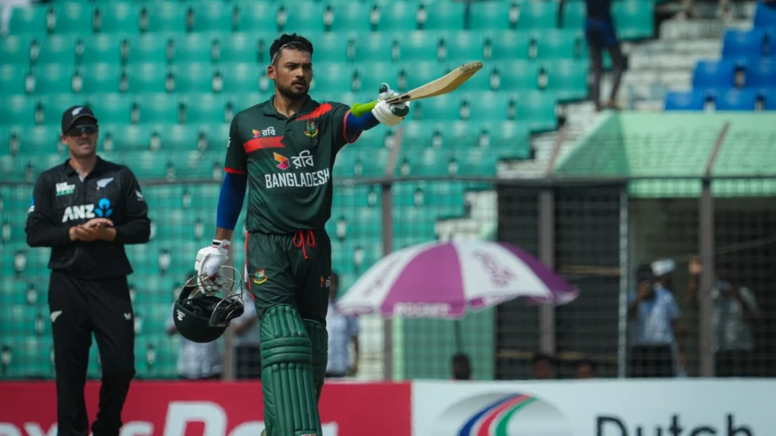 শান্তর সেঞ্চুরি ও লিটনের ফিফটিতে লড়াকু সংগ্রহ বাংলাদেশের