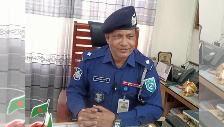 পঞ্চগড় জেলার শ্রেষ্ঠ ওসির সম্মাননা পেলেন বোদা থানার ওসি সোয়েল রানা