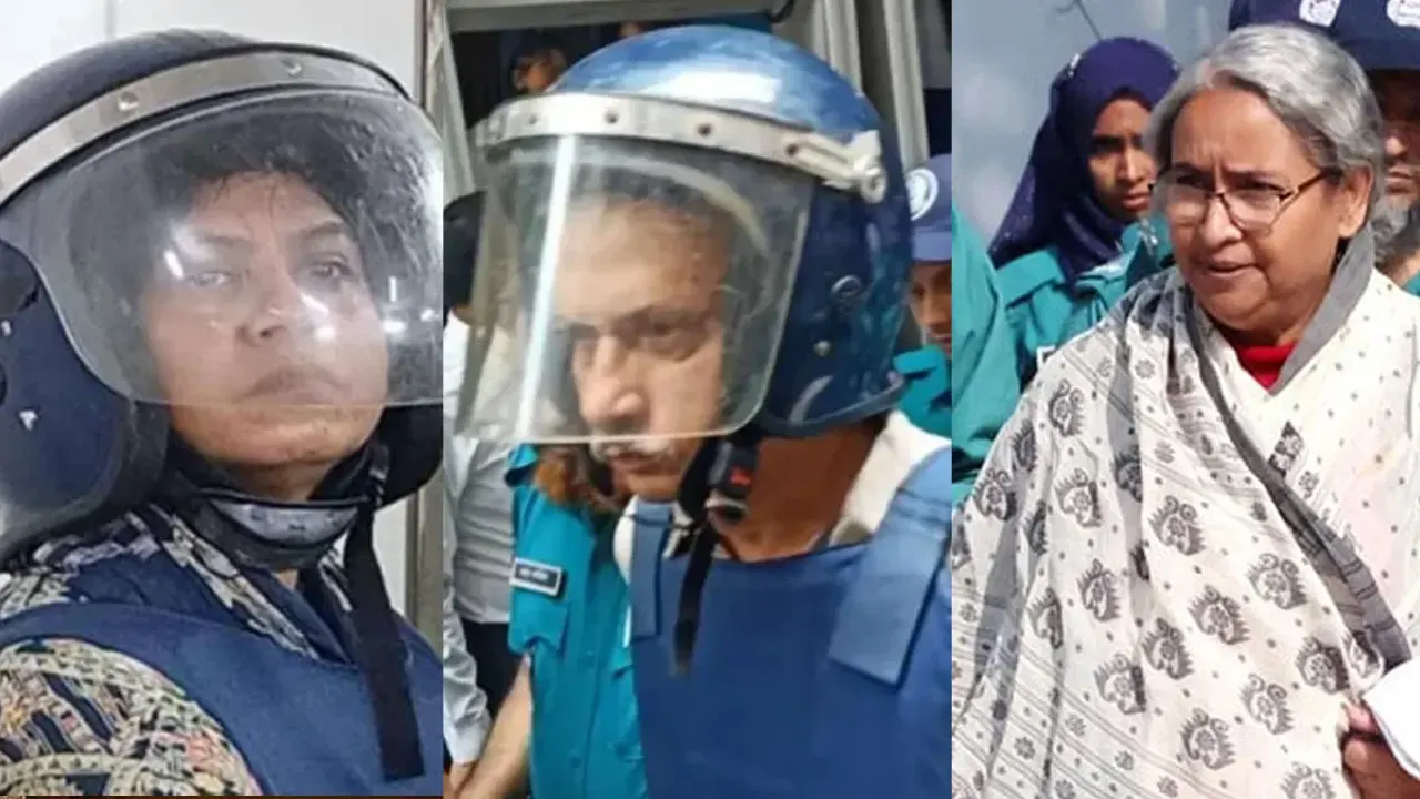 শাপলা চত্বরের ঘটনায় ট্রাইব্যুনালে হাজির দীপু মনি, ফারজানা রুপা ও মোজাম্মেল বাবু
