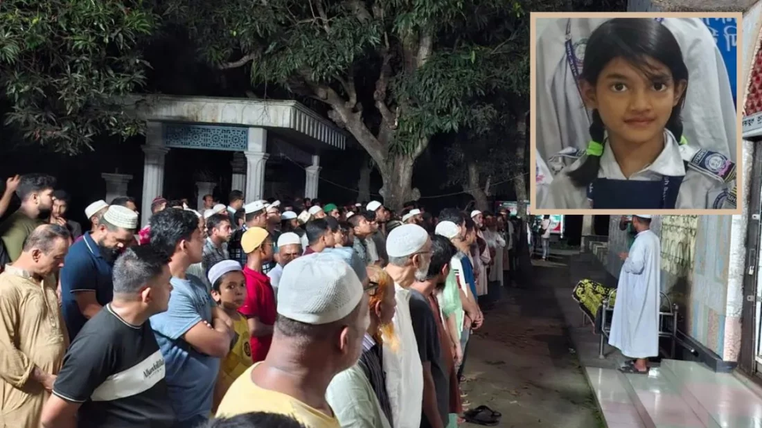 দাদা-দাদির কবরের পাশে দাফন করা হলো শিশু রামিসাকে