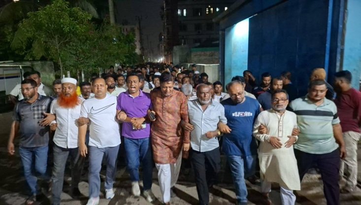 পরিকল্পিত সন্ত্রাসের মাধ্যমে দেশকে অস্থিতিশীল করার বিরুদ্ধে রূপনগর থানা বিএনপির বিক্ষোভ
